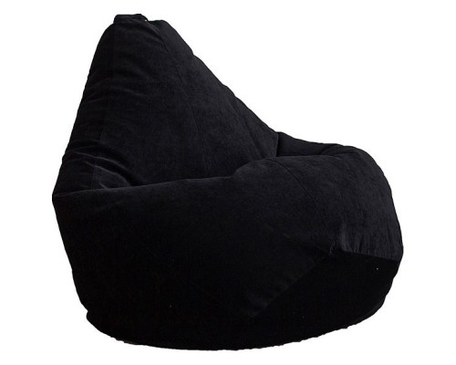 Кресло-мешок Черный Микровельвет 3XL