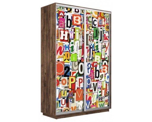 Шкаф-купе Экспресс Фото дуо 1017 1600x600x2400