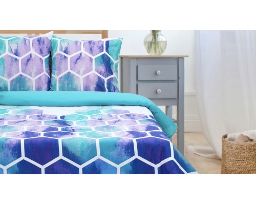 Постельное белье полутораспальное Акварельные Соты