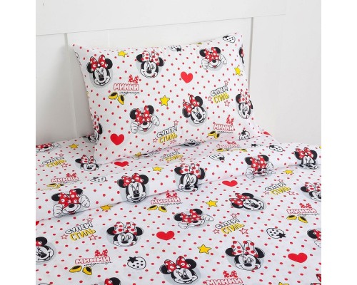 Постельное белье полутораспальное Модница Минни Маус