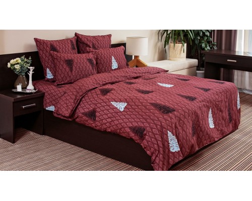 Постельное белье двуспальное Ёлки