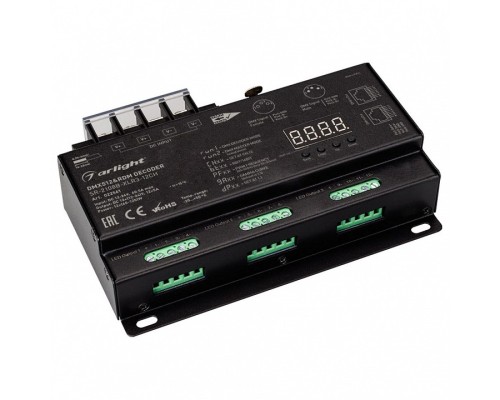 Декодер DMX Arlight SR-2108 SR-2108B-XLR3-12CH (12-24V, 12x5A)