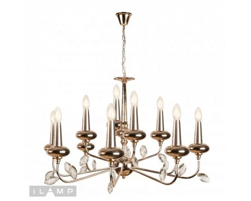 Подвесная люстра iLamp Dames 1020-8+4GD