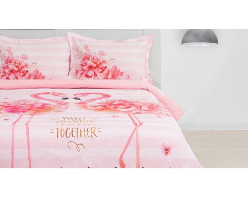 Постельное белье евростандарт Flamingo