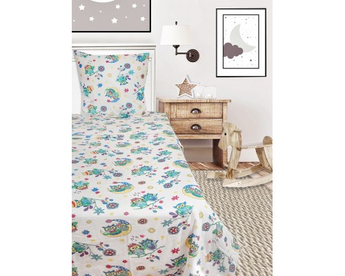 Постельное белье полутораспальное Совушки