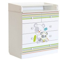 Комод пеленальный Polini kids Simple 1780 Панды