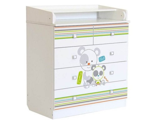 Комод пеленальный Polini kids Simple 1780 Панды