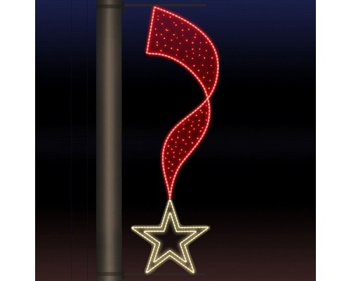 Панно световое День Победы [0.6x1.84 м] RL-KN-9-6-RWW-dR