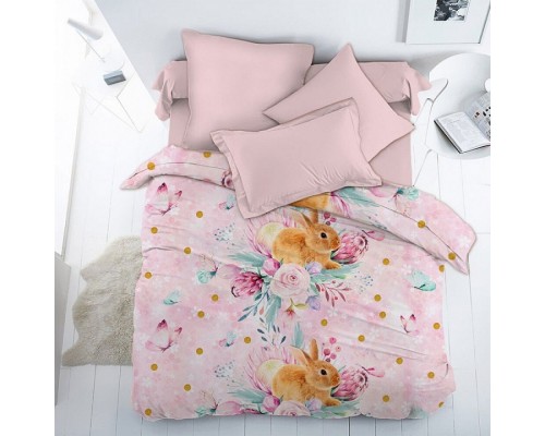 Постельное белье полутораспальное Весенний зайка