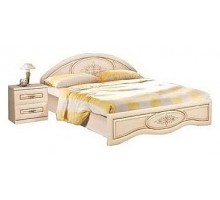 Кровать двуспальная Василиса К1-160 дуб беленый