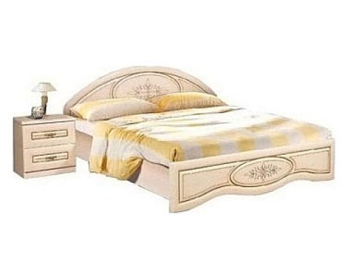 Кровать двуспальная Василиса К1-160 дуб беленый