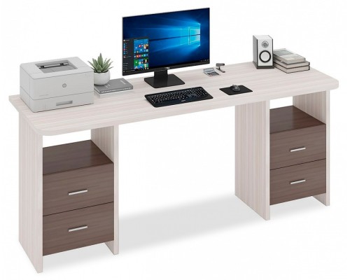 Стол письменный Домино Lite СКЛ-Прям180Р+2ТЯЛ