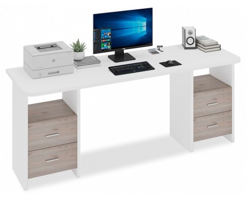 Стол письменный Домино Lite СКЛ-Прям190Р+2ТЯЛ