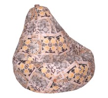 Кресло-мешок Сиена Коричневое Велюр L