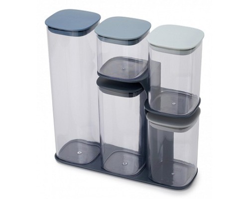 Набор из 5 банок для пищевых продуктов (19x10x20.8 см) Podium Sky 81106