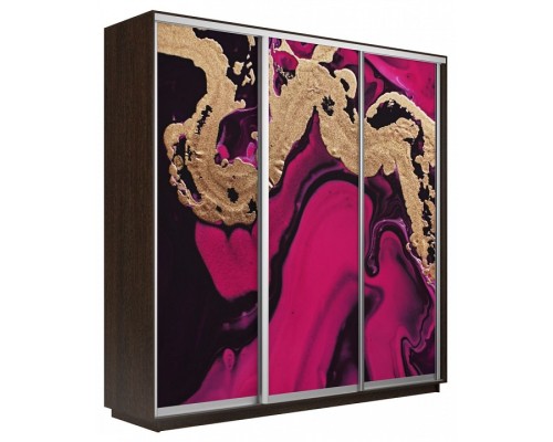 Шкаф-купе Экспресс Фото трио 1005 2400x450x2400