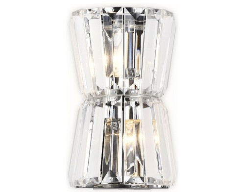 Накладной светильник Ambrella Traditional 8 TR5217/2 СН/CL хром/прозрачный E14/2 max 40W 245*150*110