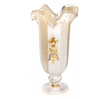 Ваза настольная (42 см) White Cristal Avorio Oksan 647-765