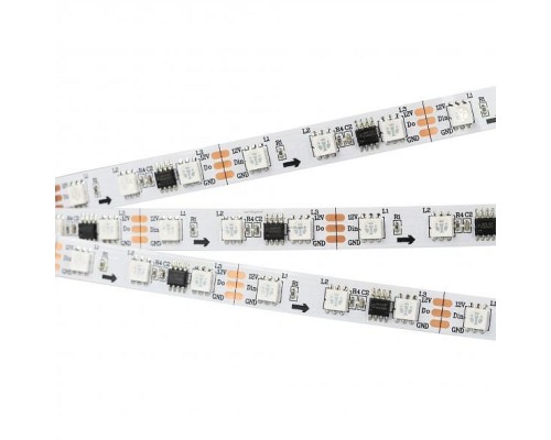 Лента светодиодная Arlight SPI-5000-5060-60 12V Cx3 RGB (10mm, 14.4W/m, IP20) 026367(1)
