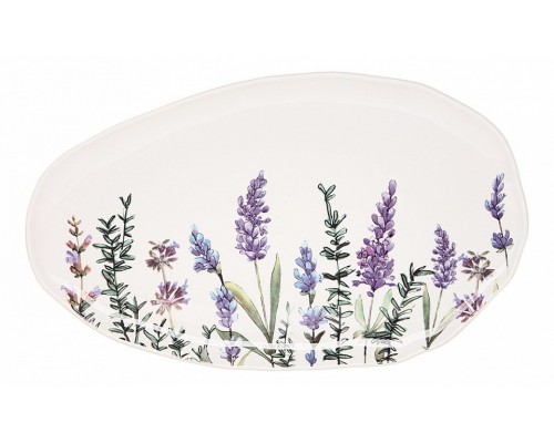 Блюдо декоративное (36 см) Bronco лаванда 189-251