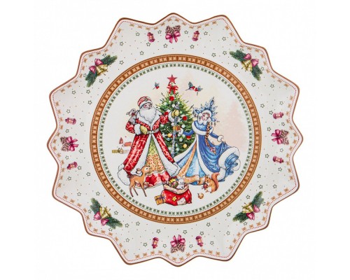 Блюдо декоративное (38x4 см) Christmas collection 586-443
