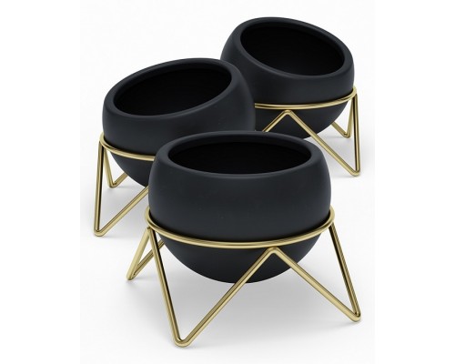 Набор из 3 кашпо (10.5x10.5x15 см) Potsy 1013191-1137