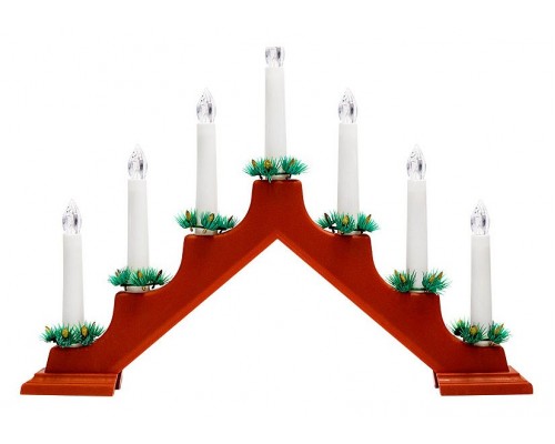 Композиция световая [28х37 см] Новогодняя горка 501-082