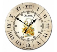 Настенные часы (33x33x4 см) Нарцисс 02-016
