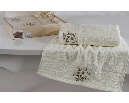 Набор из 2 полотенец для ванной VIOLA