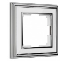 Рамка на 1 пост Werkel хром/белый W0011331