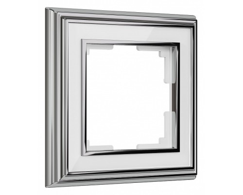 Рамка на 1 пост Werkel хром/белый W0011331