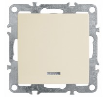 Выключатель одноклавишный с подсветкой без рамки Stekker Эрна 39320