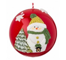 Свеча декоративная (8x8 см) Новый год