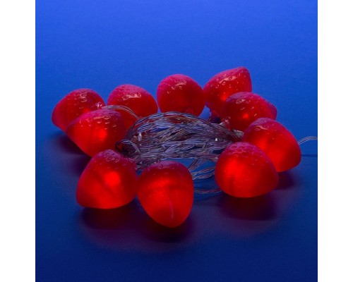 Гирлянда с насадками Uniel ULD-S0400 ULD-S0400-010/STB/2AA RED IP20 STRAWBERRY