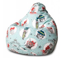 Кресло-мешок Кошки Жаккард L
