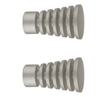 Набор из 2 наконечников для карнизов Конус резной