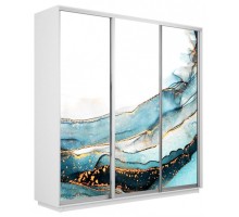 Шкаф-купе Экспресс Фото трио 1019 2400x450x2200