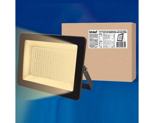 Настенный прожектор Uniel ULF-F18 ULF-F18-200W/WW IP65 200-240В BLACK