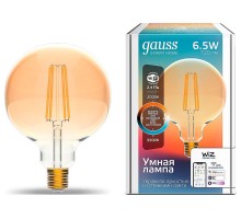 Лампа светодиодная с управлением через Wi-Fi Gauss Smart Home E27 6.5Вт 2000-5500K 1340112