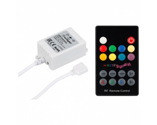 Контроллер-регулятор цвета RGBW с пультом ДУ Arlight VT-S15 VT-S15-3x1A (12-24V, ПДУ Карта 18кн, RF)