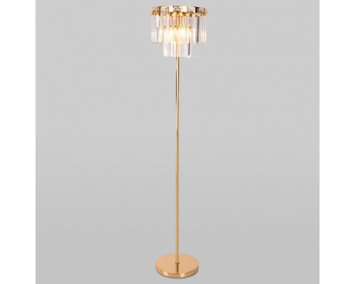 Торшер Eurosvet Elegante 01137/3 золото/прозрачный хрусталь Strotskis