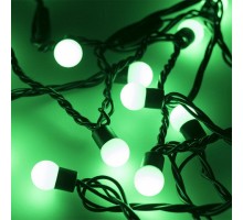 Гирлянда нить [10 м] Ball ARD-BALL-CLASSIC-D17.5-10000-BLACK-100LED GREEN (230V, 7W)
