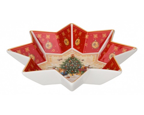 Блюдо (26.5x5 см) Елка 85-1741