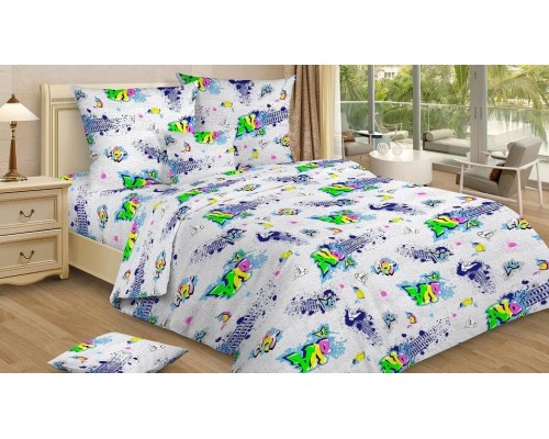 Постельное белье полутораспальное Граффити
