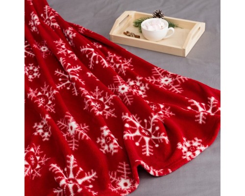 Плед (180x200 см) Снежинки