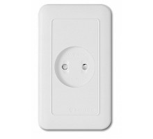 Розетка без заземления Imex 70 Wide WH WSN 1221 WH