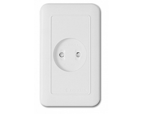 Розетка без заземления Imex 70 Wide WH WSN 1221 WH