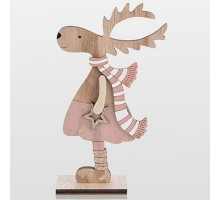Фигур настольный [18 см] Рождественский Олень 504-006