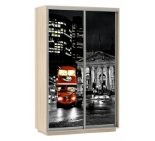 Шкаф-купе Экспресс Фото Дуо Ночной Лондон 1600x600x2400