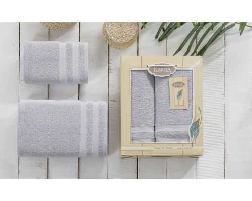 Набор из 2 полотенец для ванной PETEK